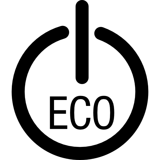 Eco start sign energy button signs icon