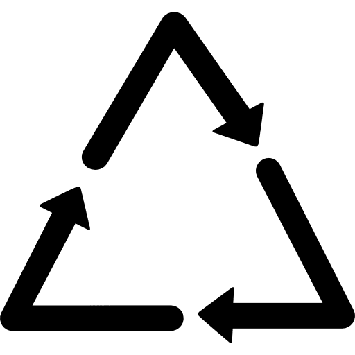 Recycling arrows ecological ecology icon