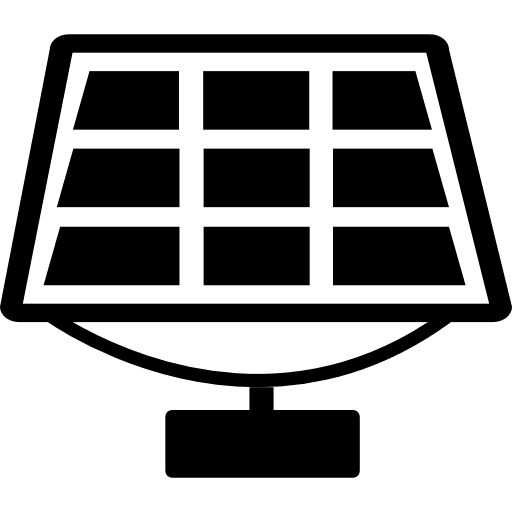 Solar panel power ecologic ecological icon