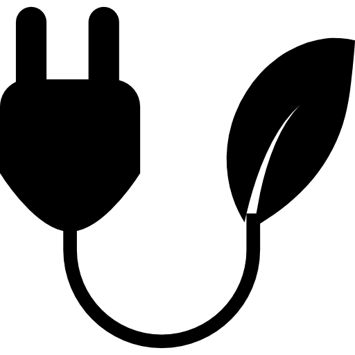 Eco power ecological energy technology icon