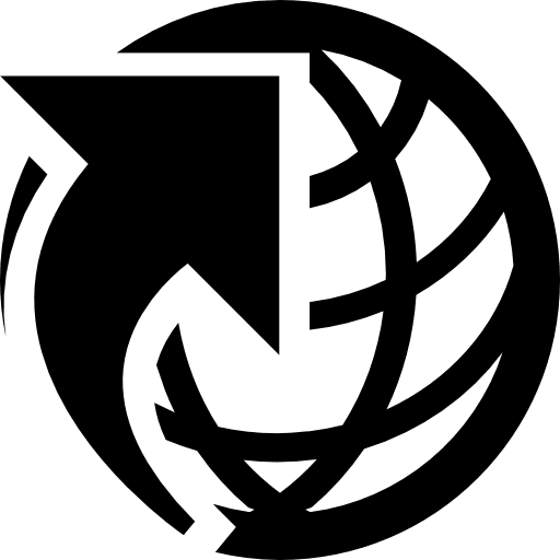 Energy globe arrow world grid earth grid icon