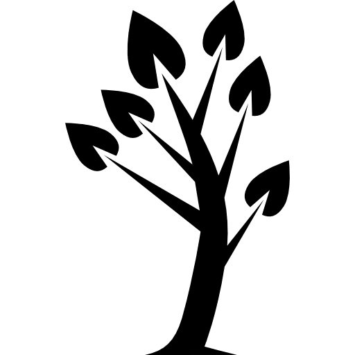 Tree yard leaves botanical icon