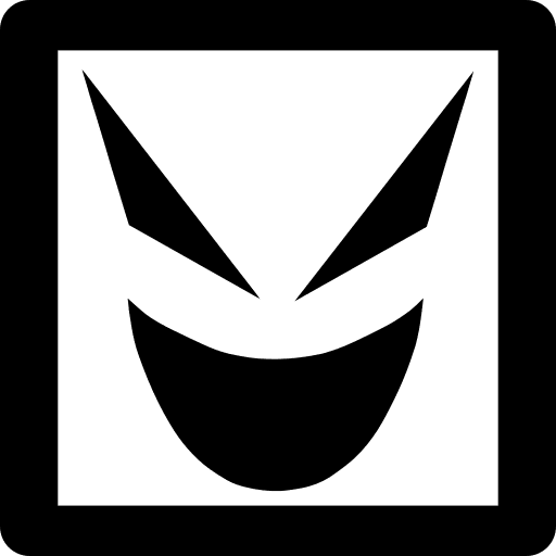 Social square social face icon