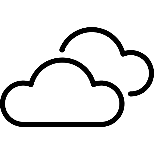 Cloudy day weather illumination cloud icon