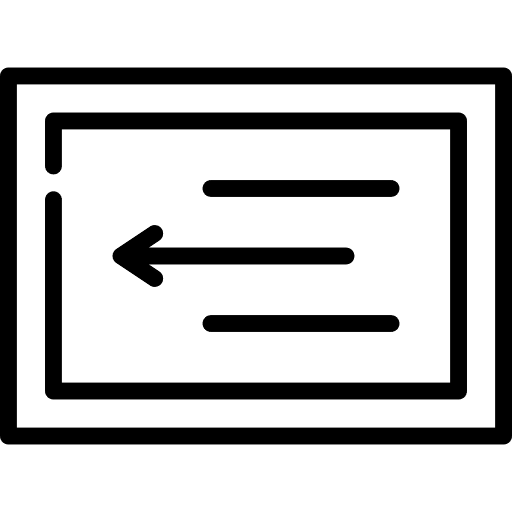 Arrow frame picture interface icon