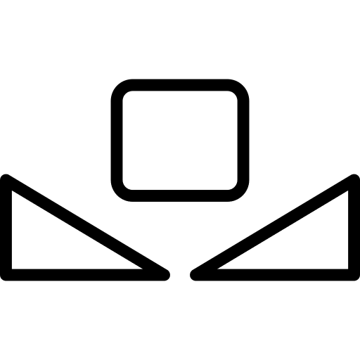 Square geometry settings square icon