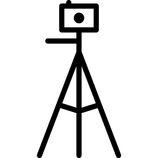 Camera tripod photograph photographer photography icon