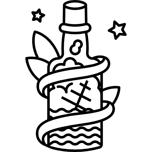 Bottle vintage boat sailor icon