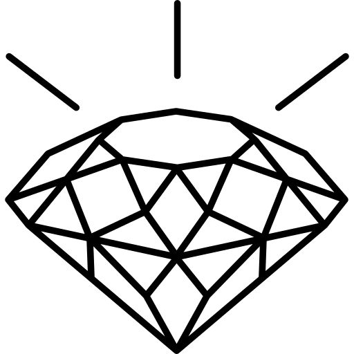 Diamond tattoo vintage luxury icon