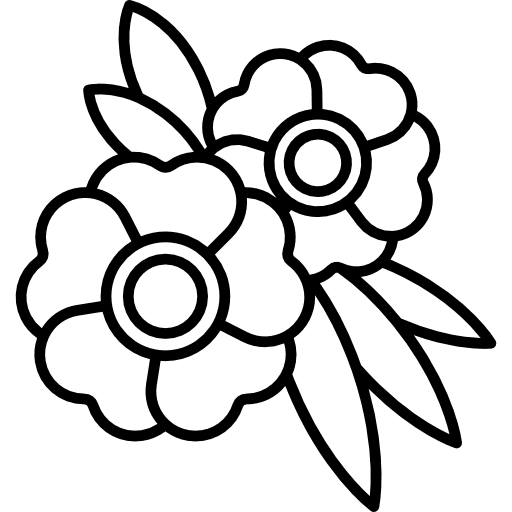 Flowers plant tattoo old school icon