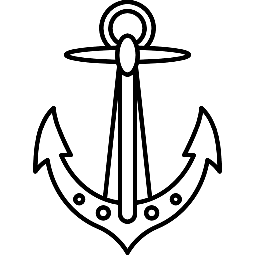 Anchor marine tool navigation icon