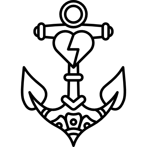 Anchor tool sailor vintage icon