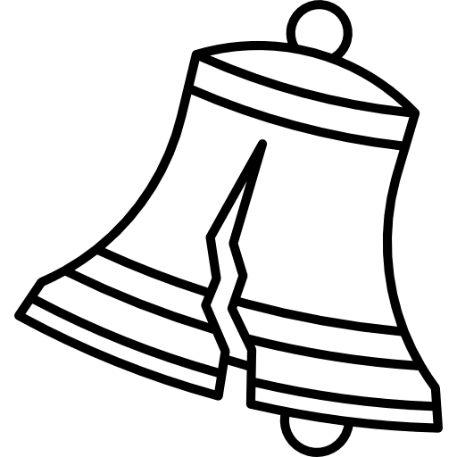 Bell old vintage musical instrument icon