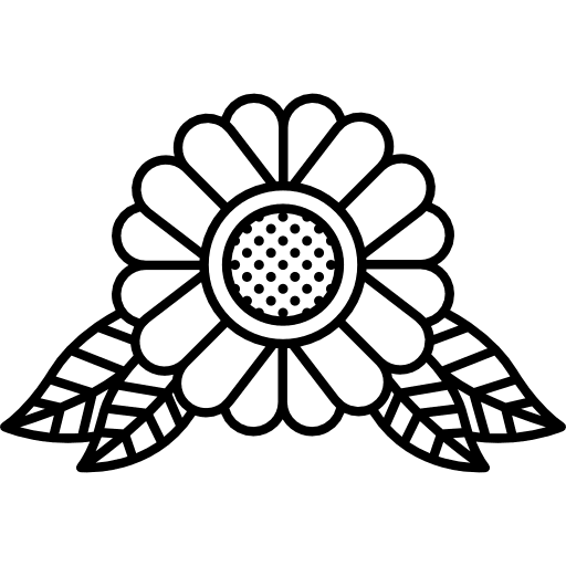 Flower sunflower nature plant icon