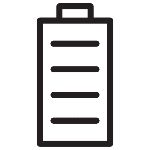 Battery battery bolt charge icon
