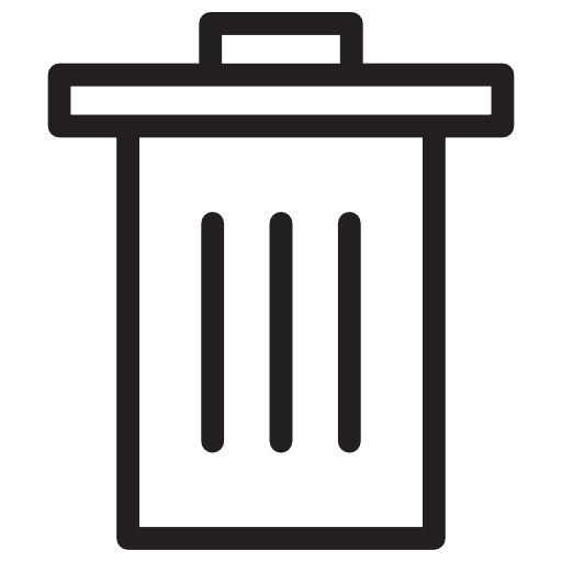 Garbage garbage trash rubish icon