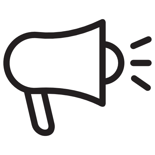 Megaphone megaphone announcer protest icon