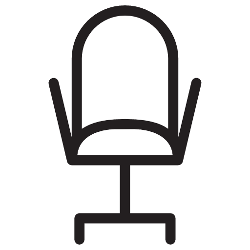 Chair comfortable furniture chair icon