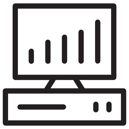 Computer internet monitor technology icon