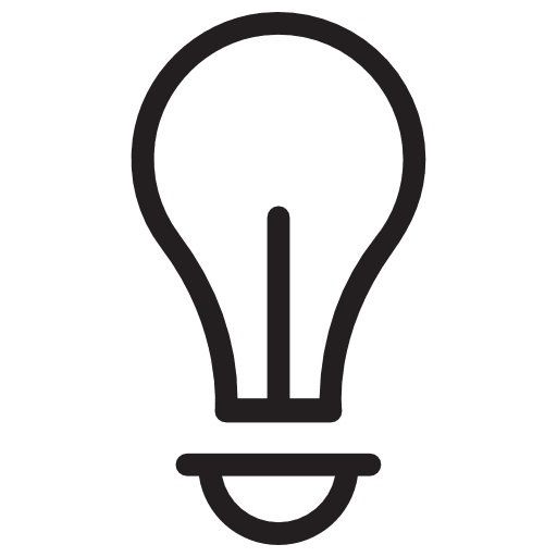 Light bulb light bulb technology illumination icon