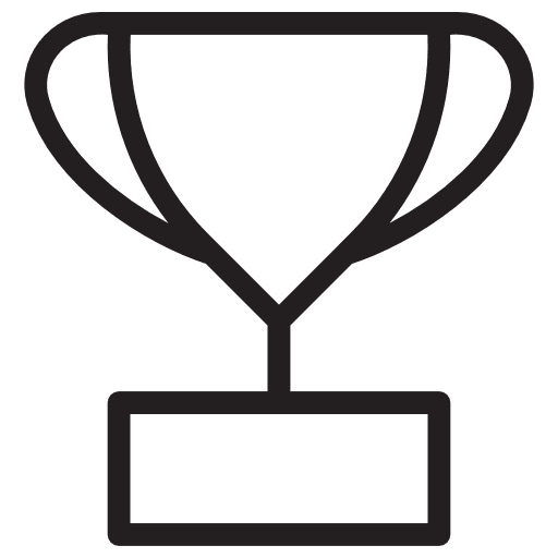 Trophy champion winner award icon