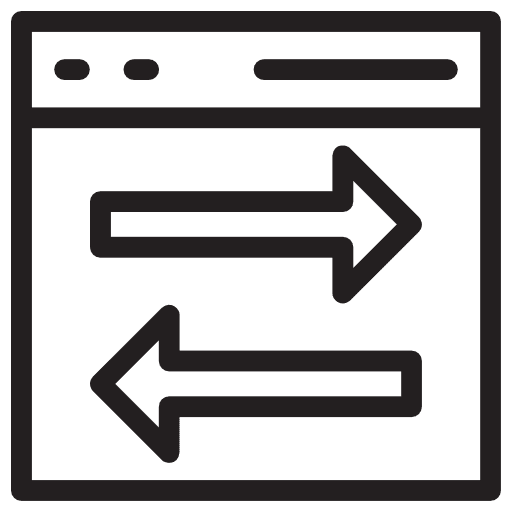 Browser interface computing setup icon