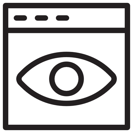 Browser interface look web page icon