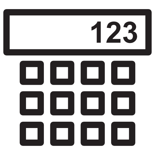 Calculator calculator calculating tools and utensils icon