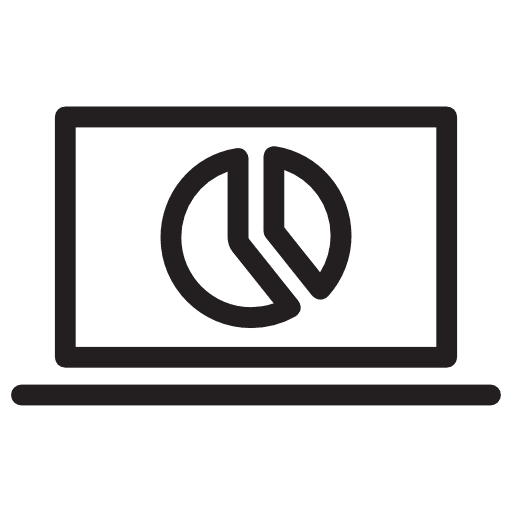Laptop stats laptop technology icon