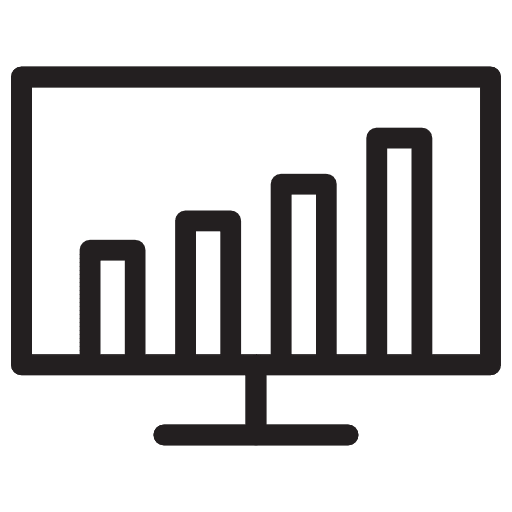 Screen computer screen monitor television icon