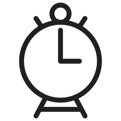 Alarm clock timer clock time icon