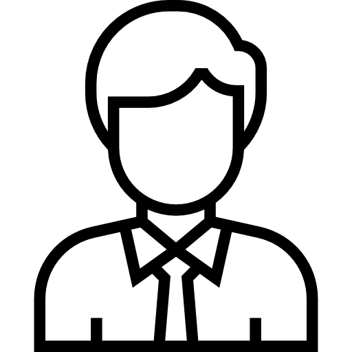 Salesman professions and jobs profile job icon