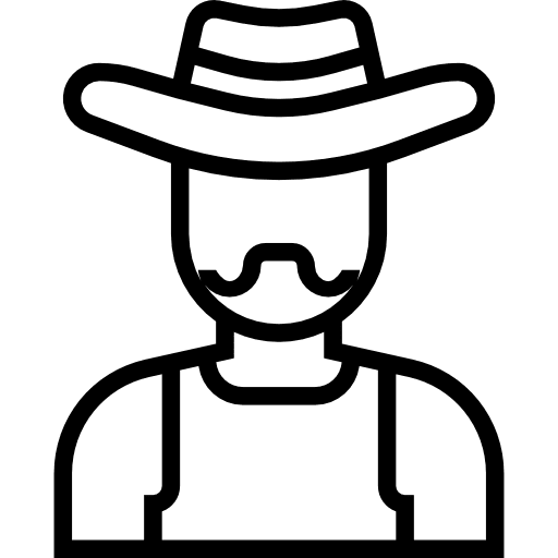 Cowboy social profession job icon