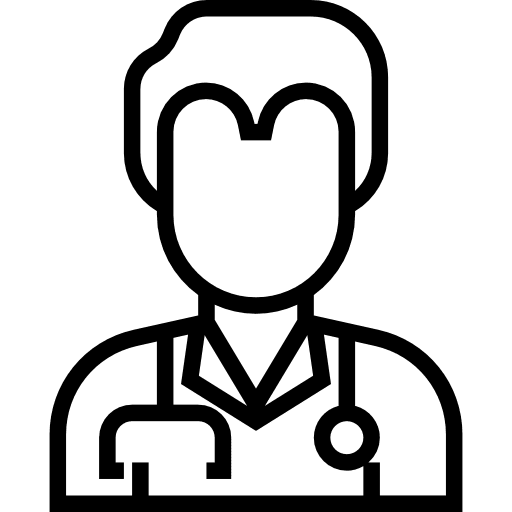 Doctor profile healthcare and medical avatar icon