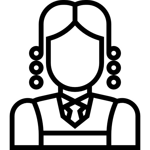 Girl girl user social icon