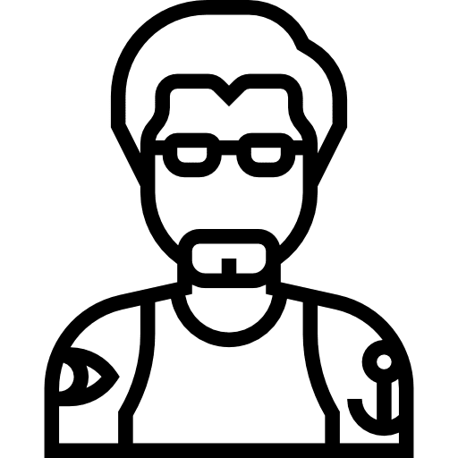 Hipster avatar social hipster icon