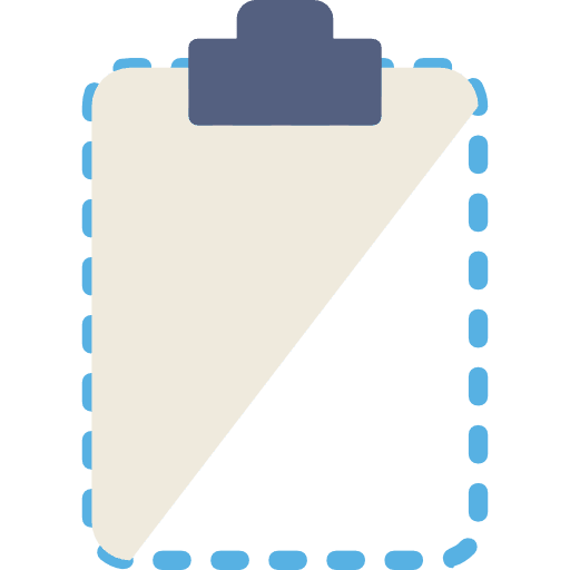 Clipboard list checking clipboard icon