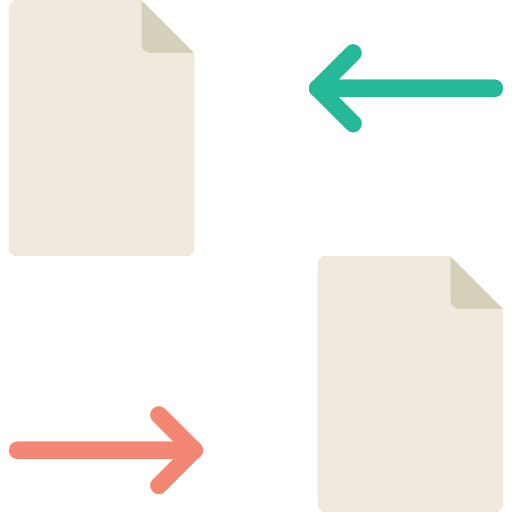 Files archive interface files and folders icon