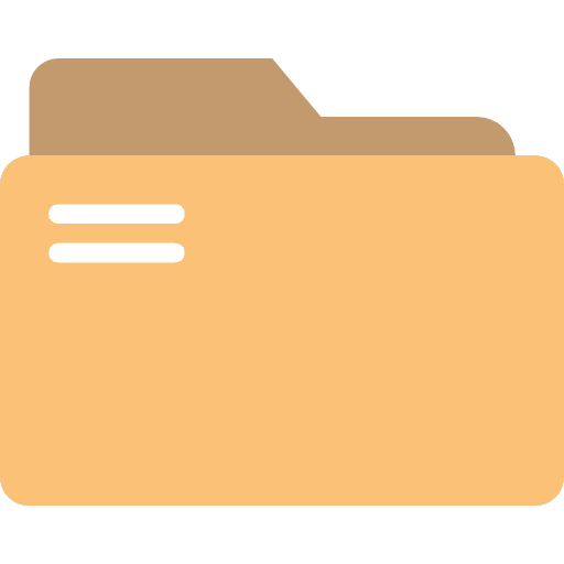 Files storage interface office material icon