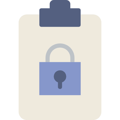 Clipboard files and folders verification checking icon