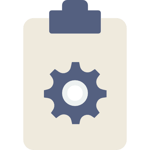 Clipboard list files and folders checking icon