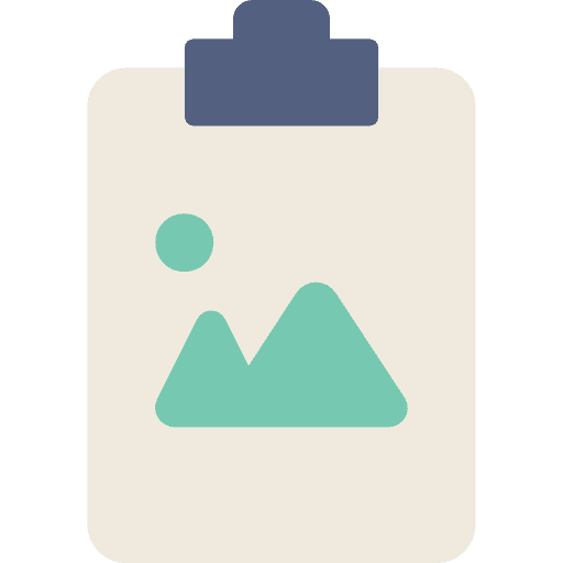 Clipboard verification files and folders clipboard icon