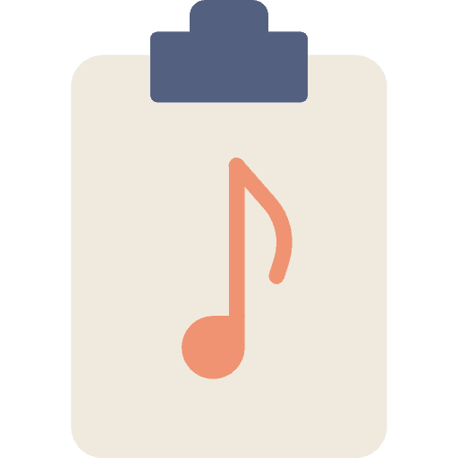 Clipboard files and folders checking list icon