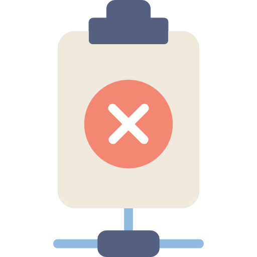 Clipboard files and folders verification tasks icon