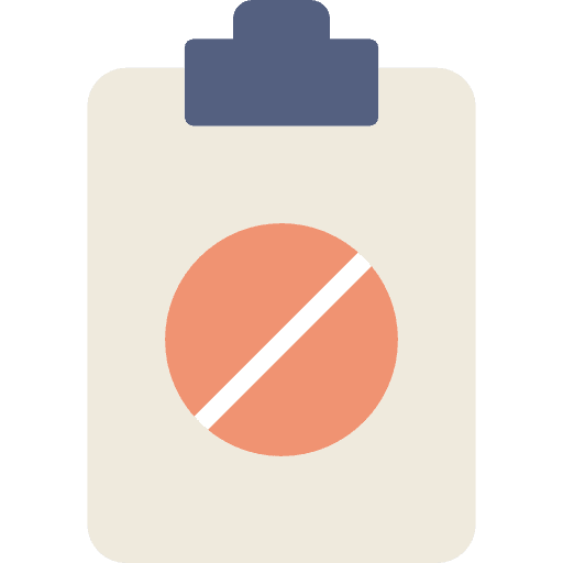 Clipboard list tasks verification icon