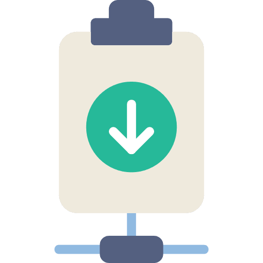 Clipboard verification checking clipboard icon