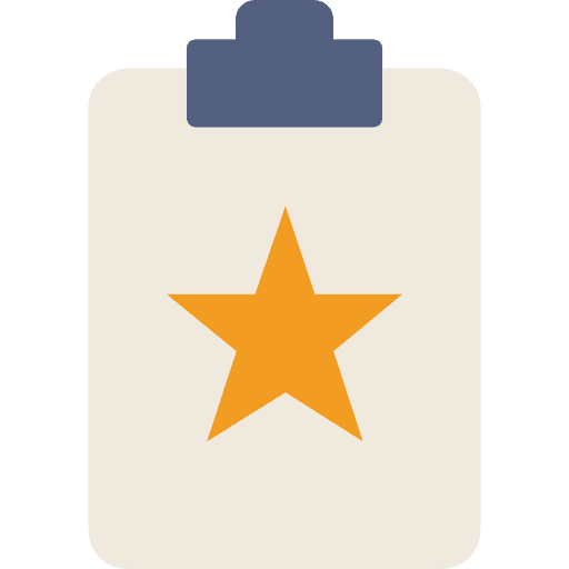 Clipboard checking clipboard verification icon