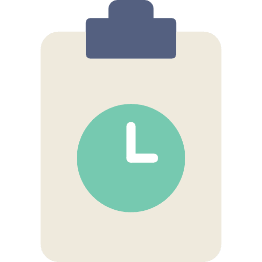Clipboard list checking verification icon