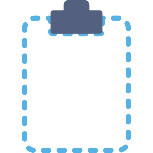 Clipboard verification files and folders checking icon