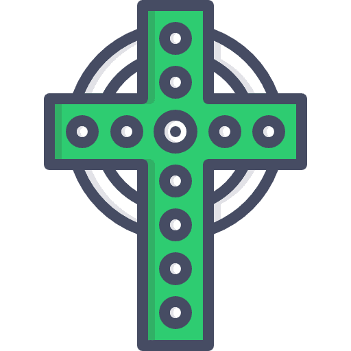 Cross cultures irish ireland icon